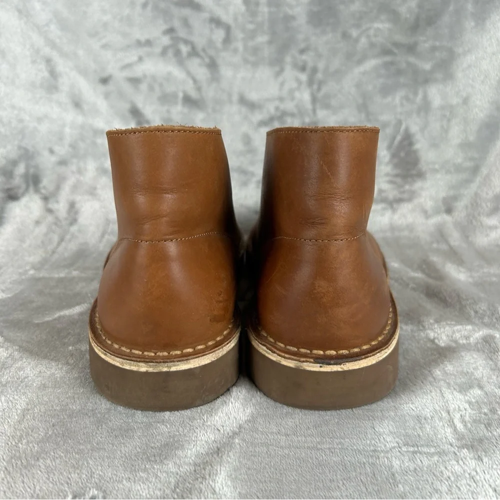 Clarks Collection Bushacre Desert Boots Mens Size 8.5 Brown Leather Lace Up‎